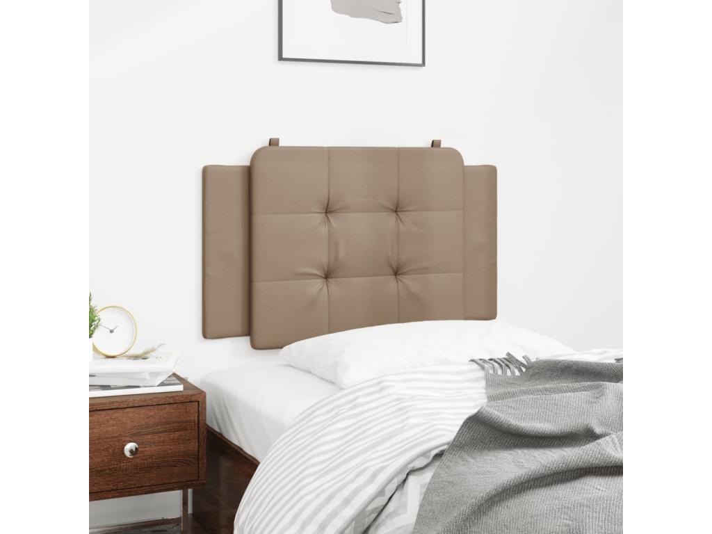 Cappuccino headboard cushion, 90 cm, faux leather