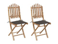 Homelumiere 15 Folding Garden Chairs, 2 pcs, with Cushions