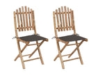 Homelumiere 15 Folding Garden Chairs, 2 pcs, with Cushions