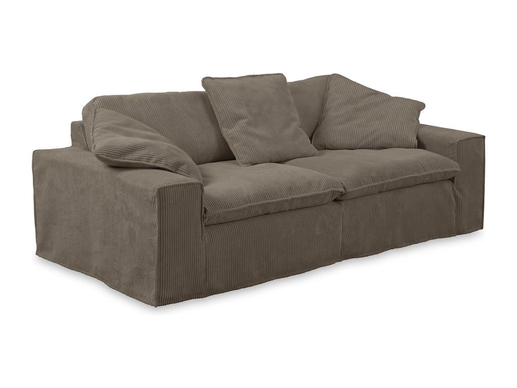 Sofa - brown corduroy - Homelumiere