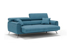 Homelumiere Sofa with sliding seats in soft waterproof fabric T02 169 cm Sky Blue