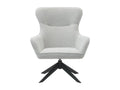 Lucky 08351QMBF Light Grey Chenille Swivel Chair