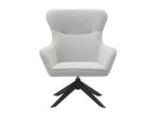 Lucky 08351QMBF Light Grey Chenille Swivel Chair
