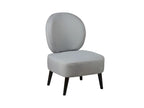 Toadstool armchair in mouse grey fabric - BANGKOK