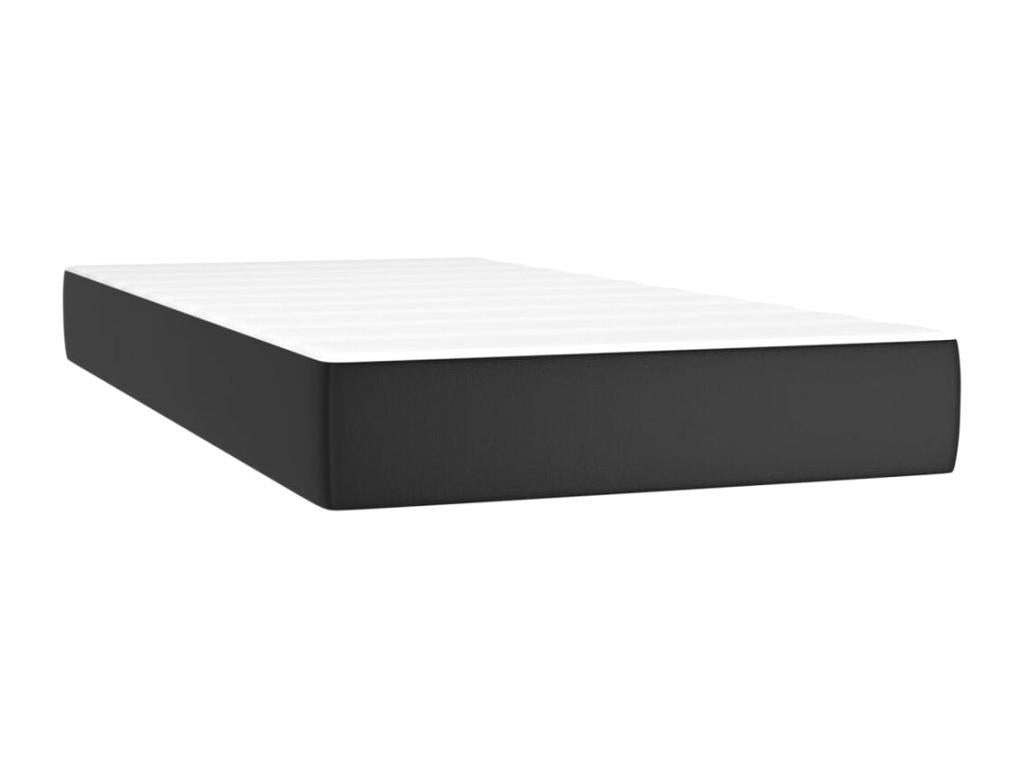 Homelumiere bed base with mattress and LED, black, 200x200