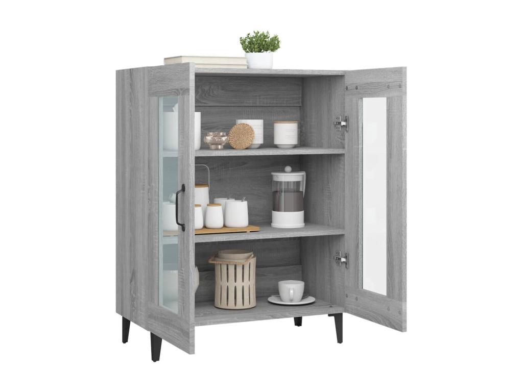 Homelumiere grey sideboard 69.5x34x90 cm engineered wood