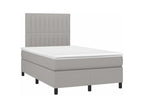 Delimoa bed base with light grey mattress 120x200 Fabric 92475BRKB