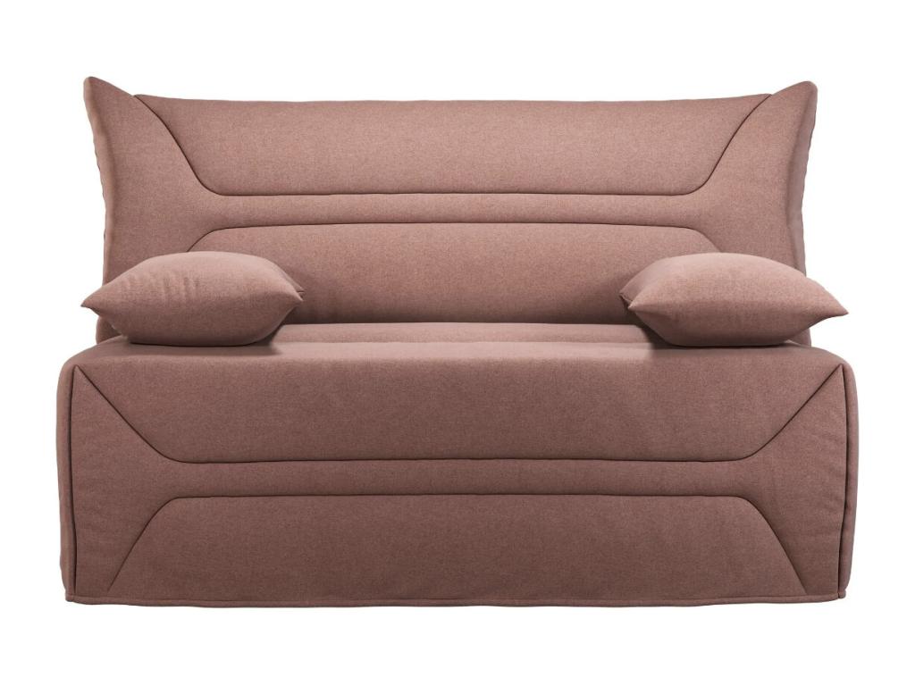 BZ Sofa Bed with 12cm Fabric Mattress, 140x190cm, Homelumiere - Light Pink