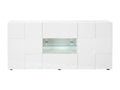 Homelumiere Buffet - LEDs - 2 Doors / 2 Drawers - White Lacquered