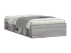 Artanzy bed frame without mattress, grey, 100x200 cm, 88407EDHP