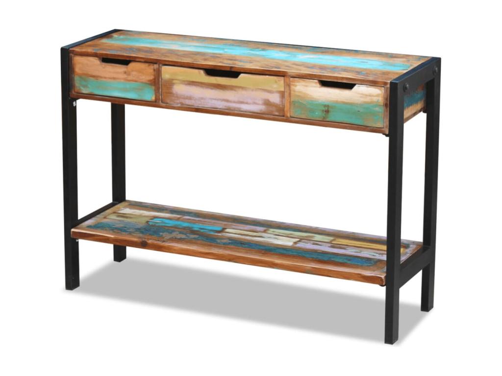 3-drawer sideboard, solid reclaimed wood, 72600PYTC