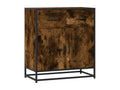 Smoked oak sideboard, 68x35x76 cm, engineered wood
