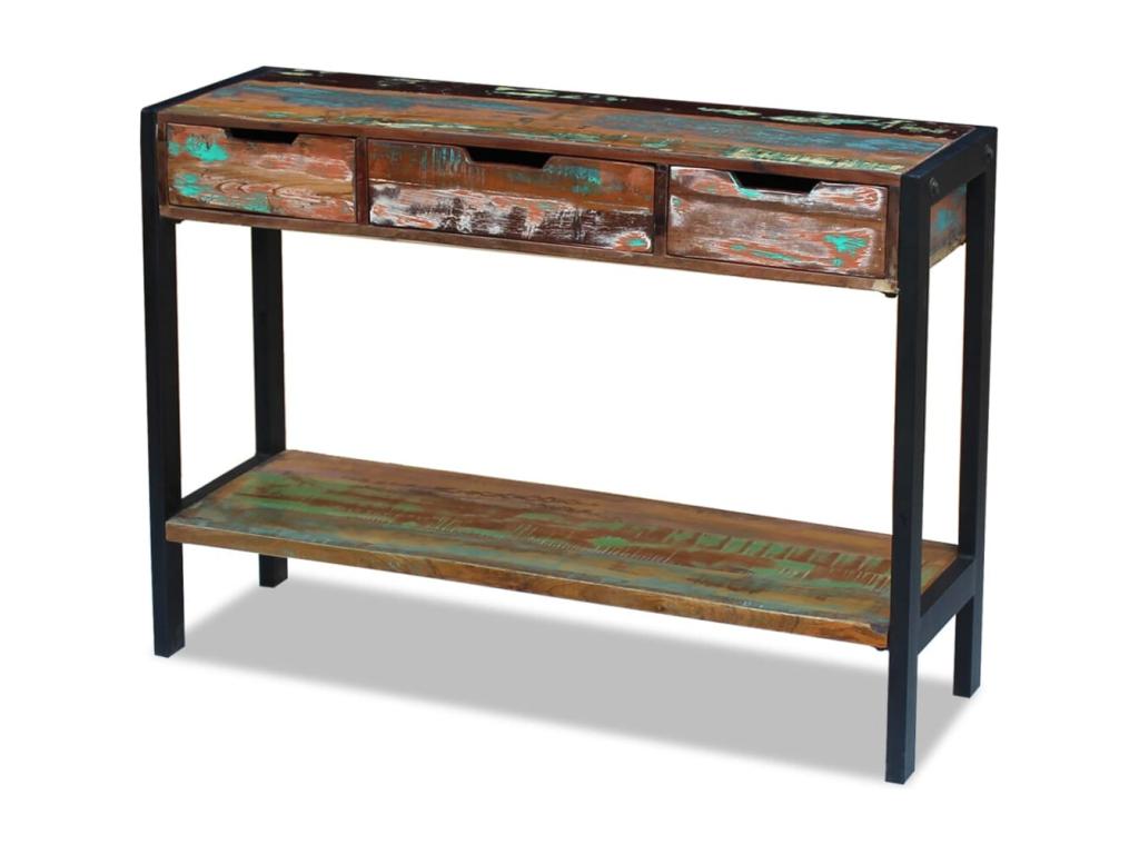 3-drawer sideboard, solid reclaimed wood, 72600PYTC