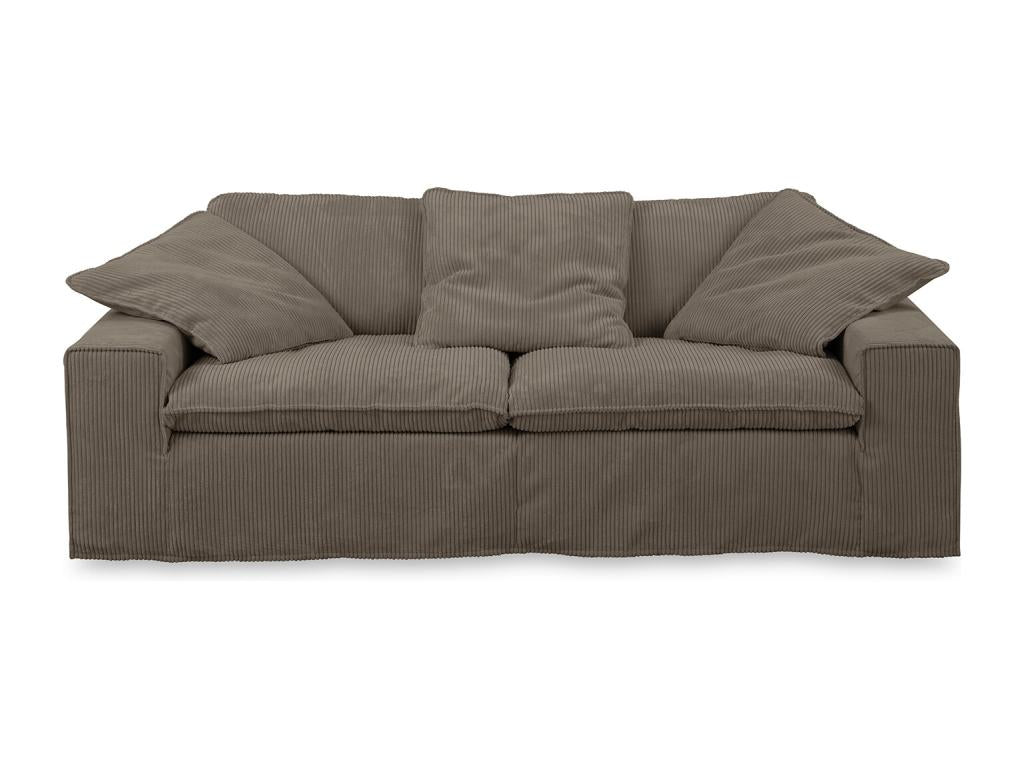 Sofa - brown corduroy - Homelumiere
