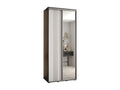 Delimoa 7 Sliding Door Wardrobe 235.2/110/60 2 Doors Black/White/Silver 41800CEBX