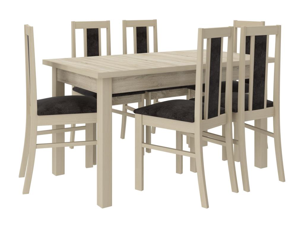 Light wood chair from Homelumiere and Homelumiere-Fabric 27108