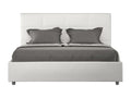 Homelumiere 160x190cm Upholstered Double Storage Bed in White Faux Leather