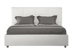 Homelumiere 160x190cm Upholstered Double Storage Bed in White Faux Leather