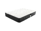 Homelumiere 27cm Firm Pocket Spring Mattress Set (Summer/Winter Sides), Beige Slatted Base (20cm Thick), Pillow, Duvet (160x200cm)