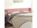 Headboard with wings, Pink, 163x23x78/88 cm, Velvet, 58469ZEJM