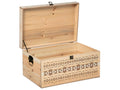 Set of 4 Carved Wooden Storage Trunks 87920BPVE