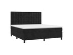 Homelumiere bed base with black velvet mattress 180x200