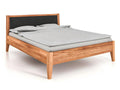 Homelumiere - Bed with upholstered headboard 120x200 cm in natural oiled beech heartwood