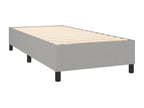 Homelumiere bed base with light grey mattress 80x200 cm fabric