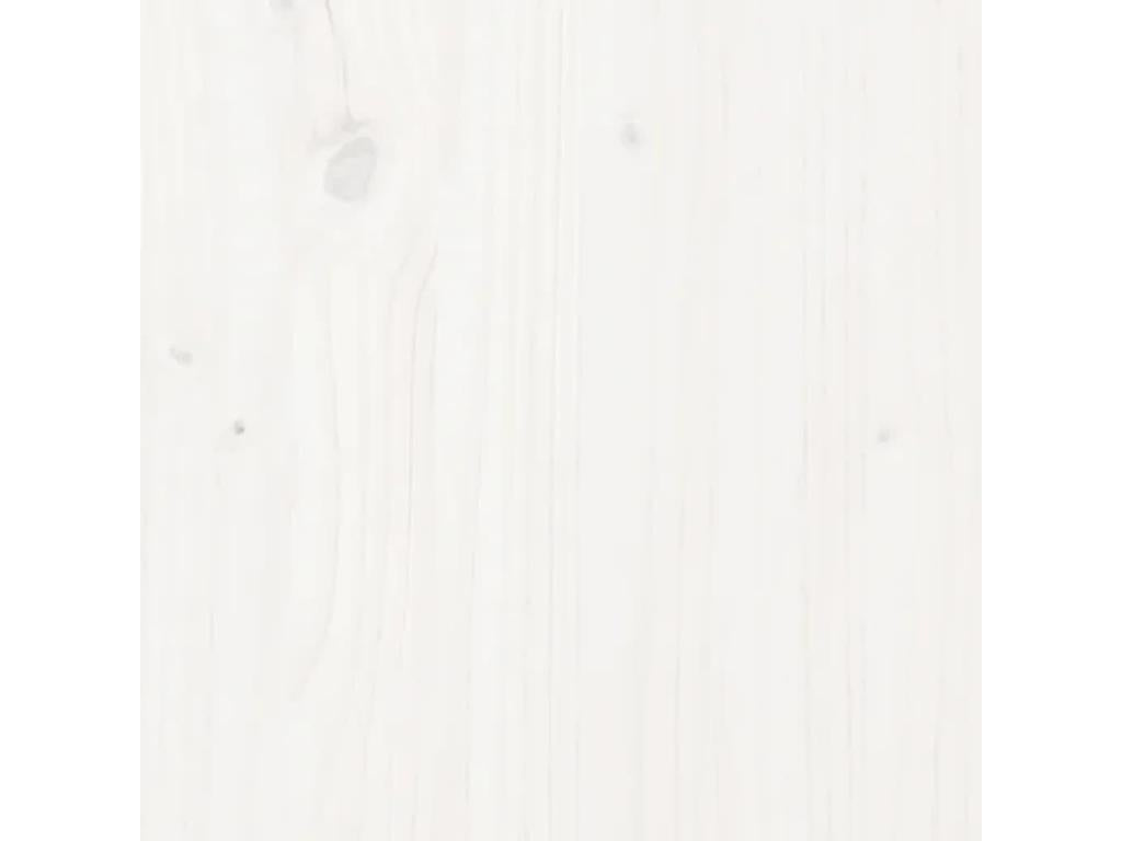 White Solid Wood Bed Frame 135x190 cm Double 00898DSVA