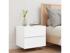 Wall-mounted bedside table with Delimoa white LED light 40667LDPY