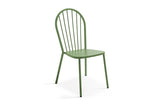 Delimoa 32668LRIJ bistro garden table and 2 chairs in green steel