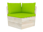 4-seater pallet garden sofa with cushions, spruce wood