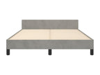 Bed frame with headboard, light grey, 140x200 cm