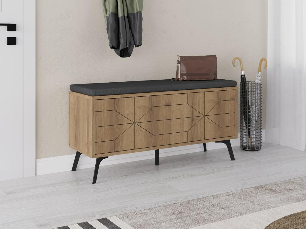 4-Door Shoe Storage Cabinet, 55 cm High - Homelumiere