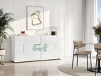 Homelumiere Buffet - LEDs - 2 Doors / 2 Drawers - White Lacquered