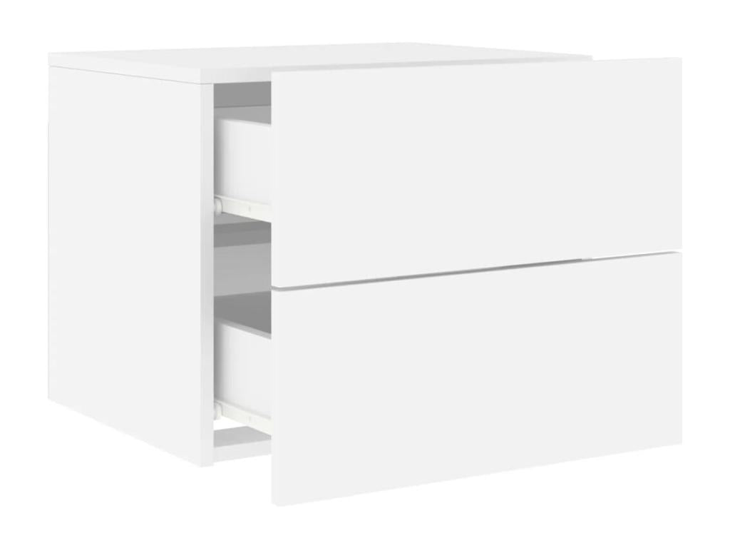 Wall-mounted bedside table with Delimoa white LED light 40667LDPY