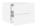 Wall-mounted bedside table with Delimoa white LED light 40667LDPY