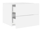 Wall-mounted bedside table with Delimoa white LED light 40667LDPY