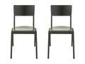 Wooden and metal chair, set of 2 - Delimoa 35830ZDOC