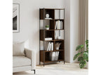 Brown oak bookcase 72x28x172 engineered wood