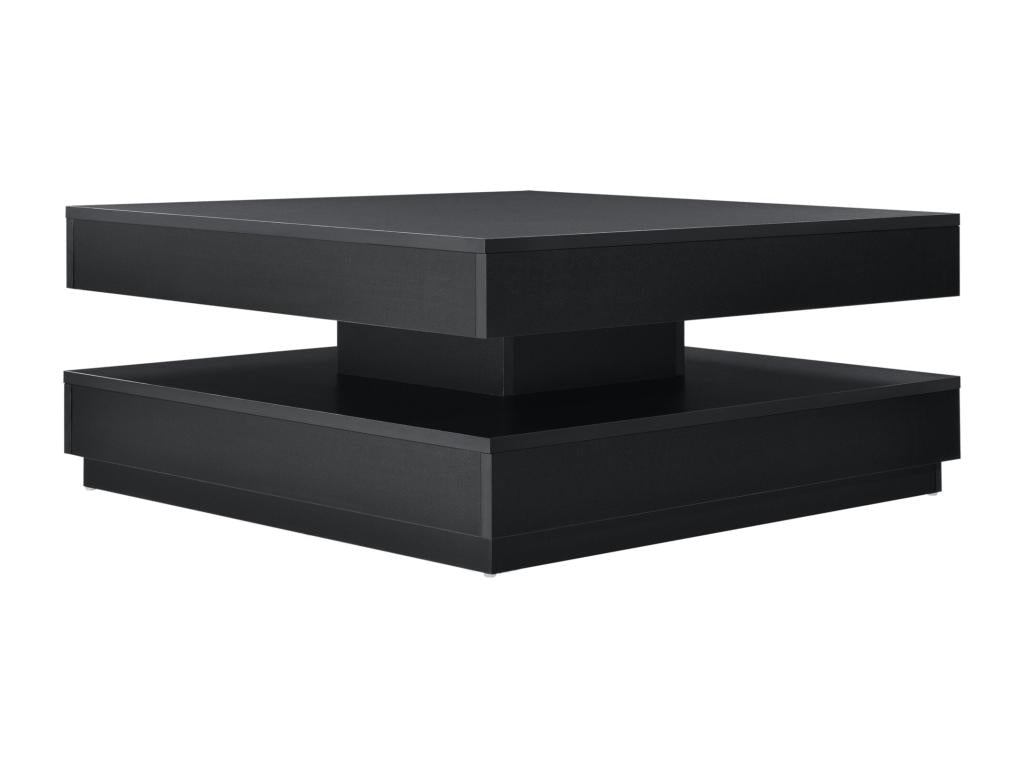 Coffee table with brown wooden top 76x76x38 cm 03 0004129