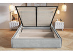 Delimoa double bed 200x200 Delimoa - Bed with Storage Manufacturer Furniture - Designer bed in dark grey Amor Velvet fabric 4321 63995GLXY
