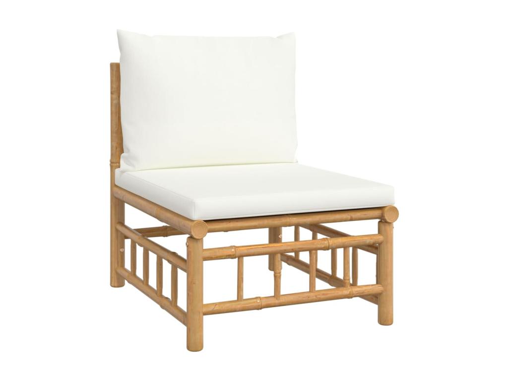 Homelumiere 6-piece garden furniture set with cream-white cushions