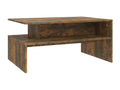 Smoked oak coffee table, 90x60x42.5 cm, engineered wood