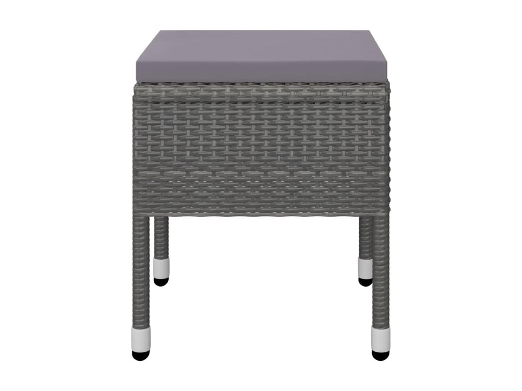 7-piece garden dining set, grey