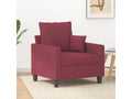 Burgundy Red Armchair 60 cm Fabric