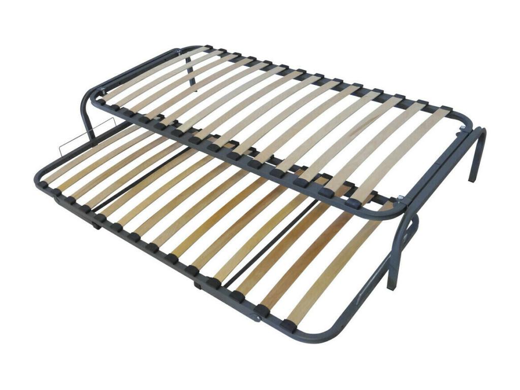 Homelumiere 80x190 cm Grey Metal Trundle Bed