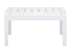 Artanzy - White Garden Table 78x55x38 cm Plastic 34939SDAV