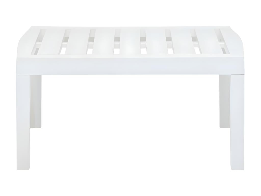 Artanzy - White Garden Table 78x55x38 cm Plastic 34939SDAV