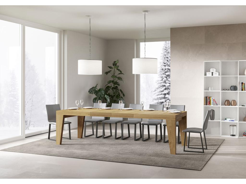 Homelumiere Premium Extendable Table 90x180/284 cm Natural Oak